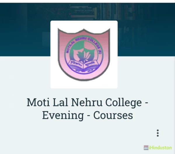 Moti Lal Nehru College - Evening - Courses - Logo