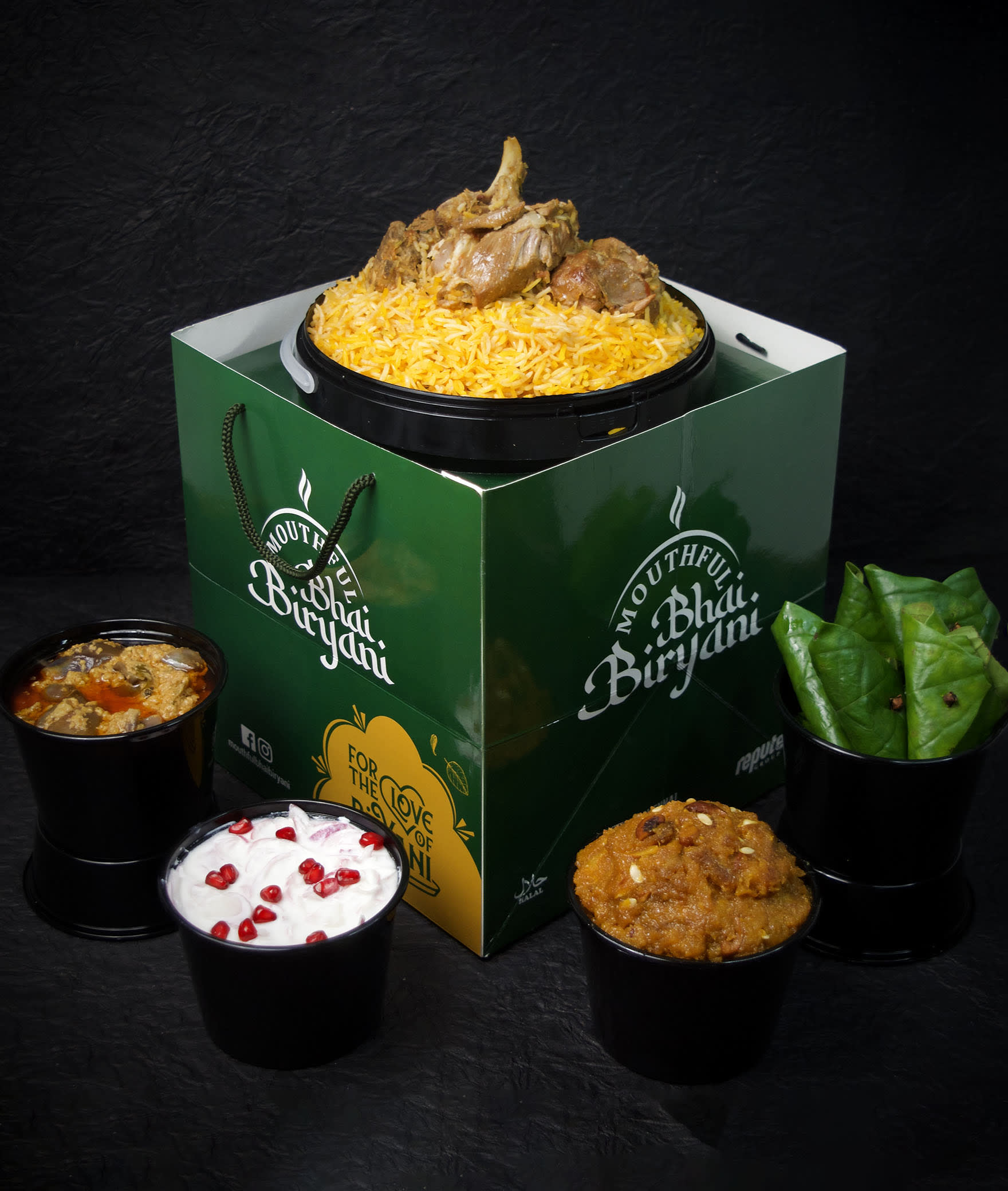 Mouthful Bhai Biryani - Logo