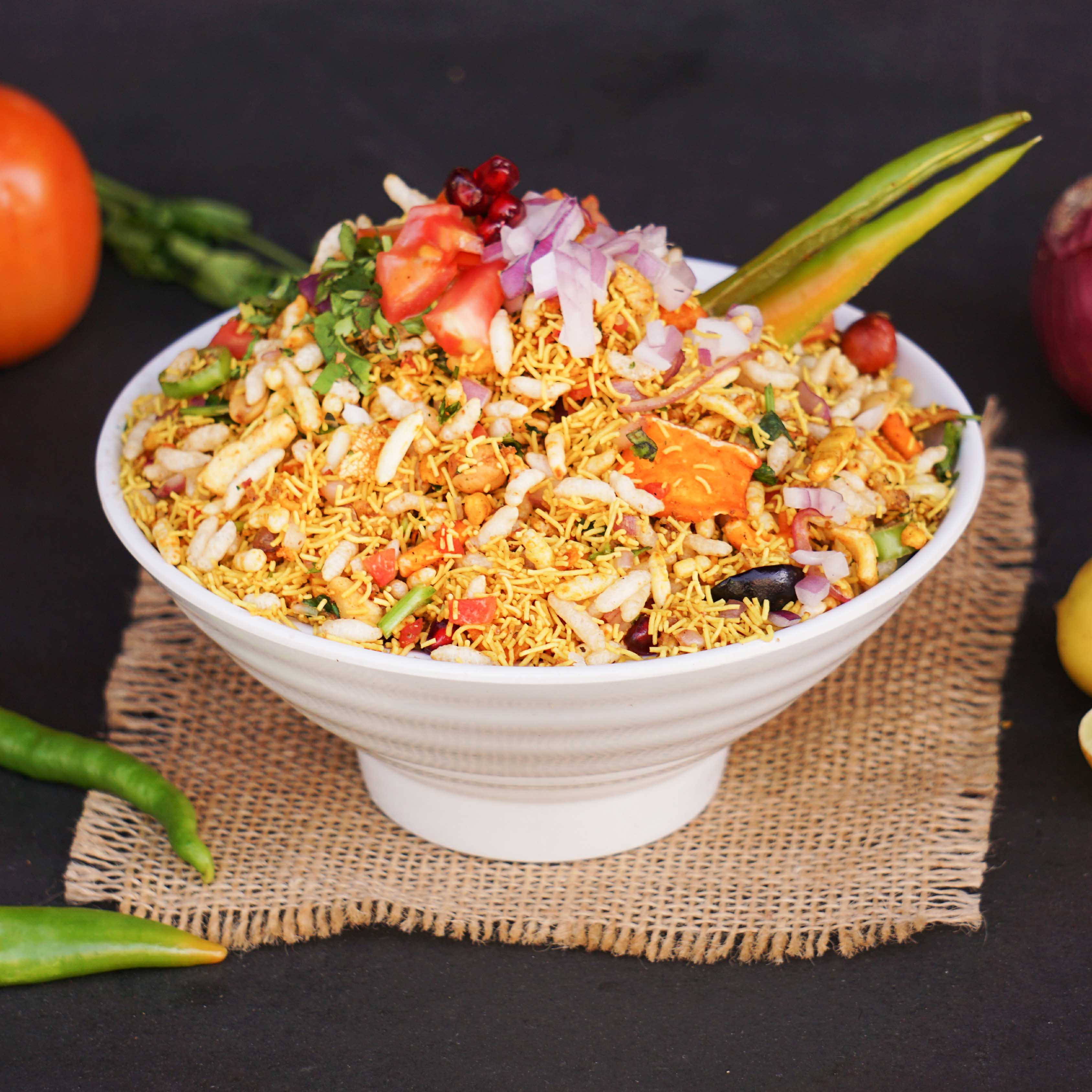 Mr. Bhel Bhandari Namkeen and Chaat - Logo