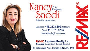 Nancy Saedi-RE/MAX Realtron Realty Inc., Brokerage - Logo