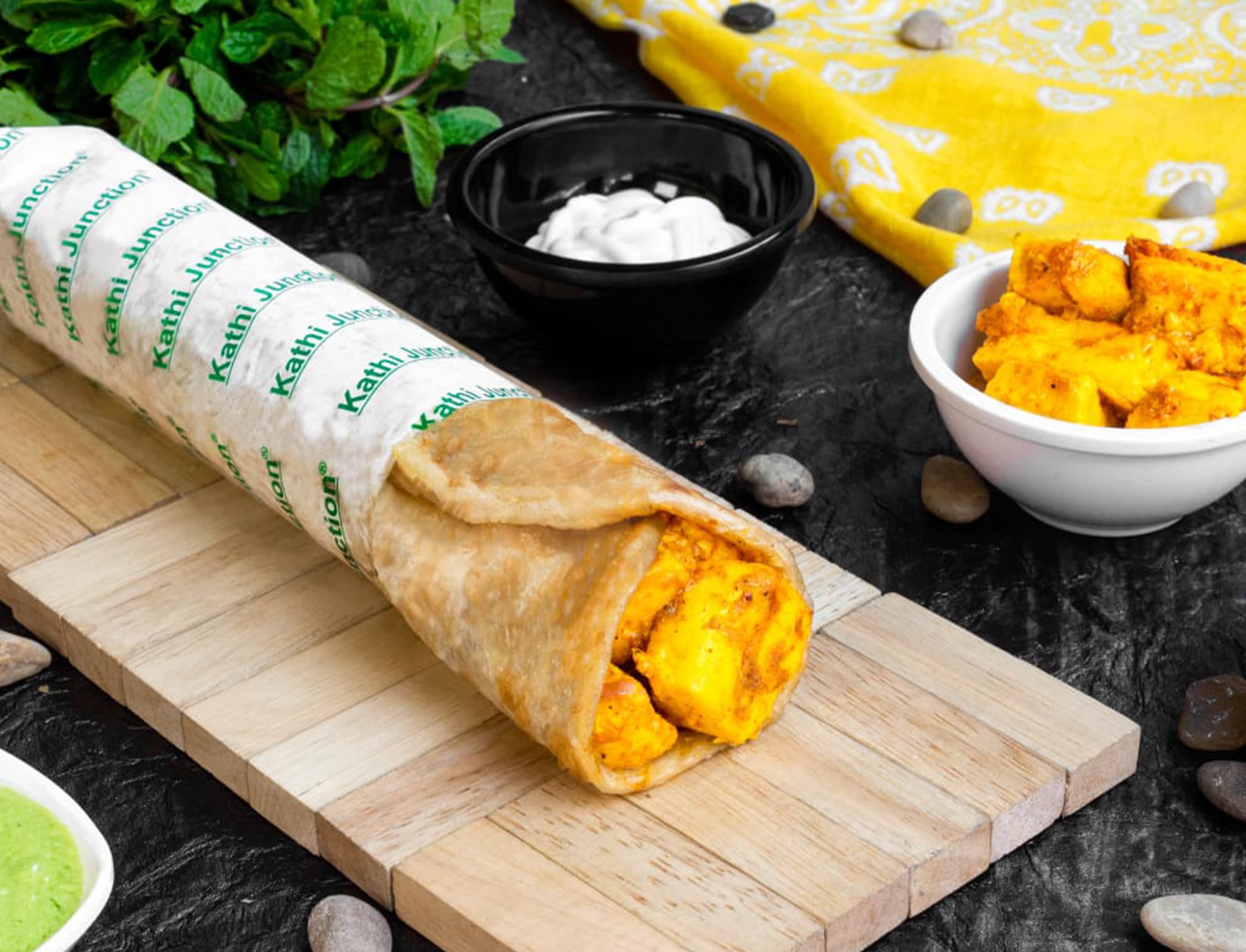 New Kolkata kathi roll - Logo