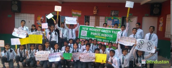 New Modern Green Valley Public School - Logo