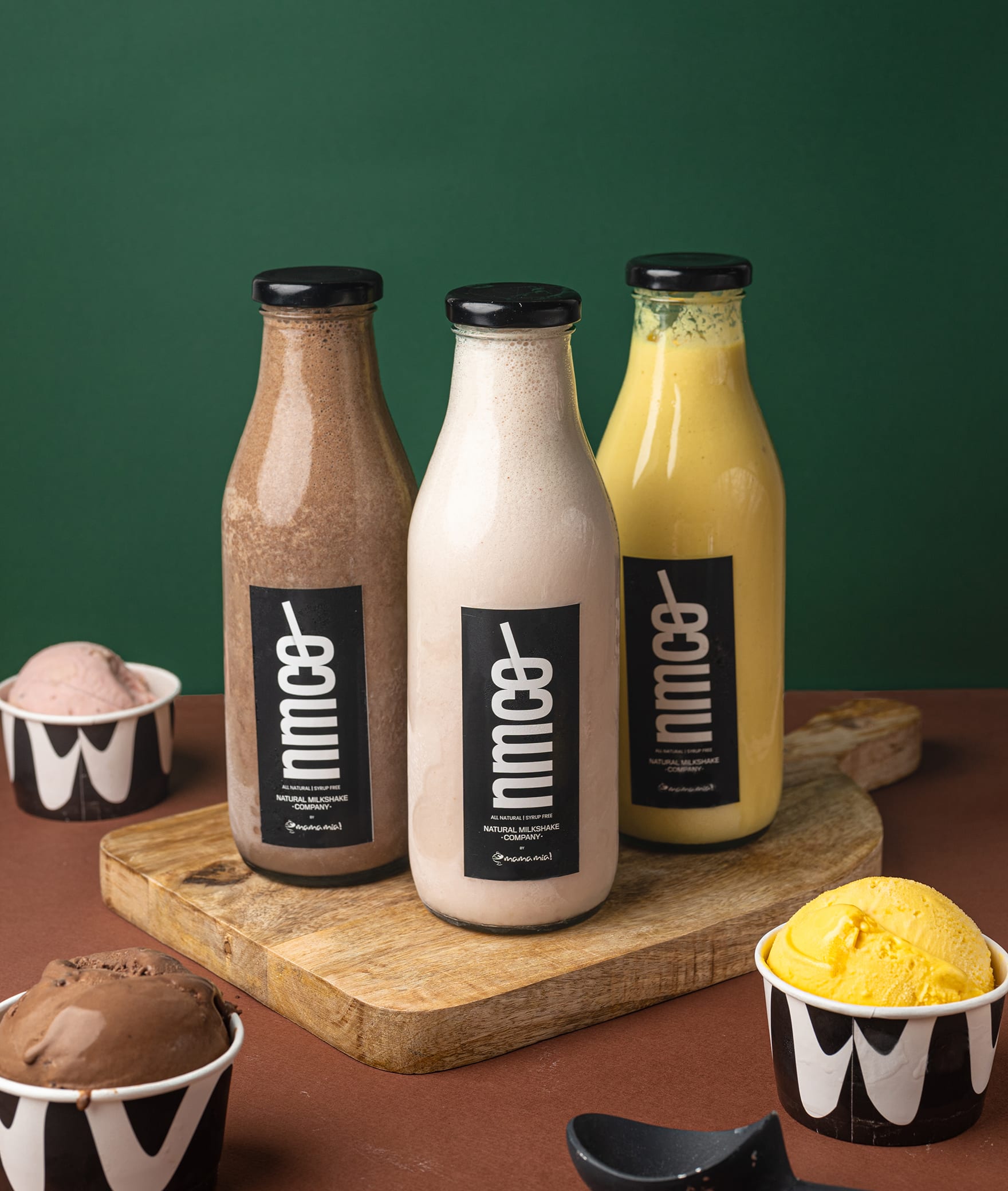 NMCO - Natural Milkshake Company By Mama Mia! - Logo