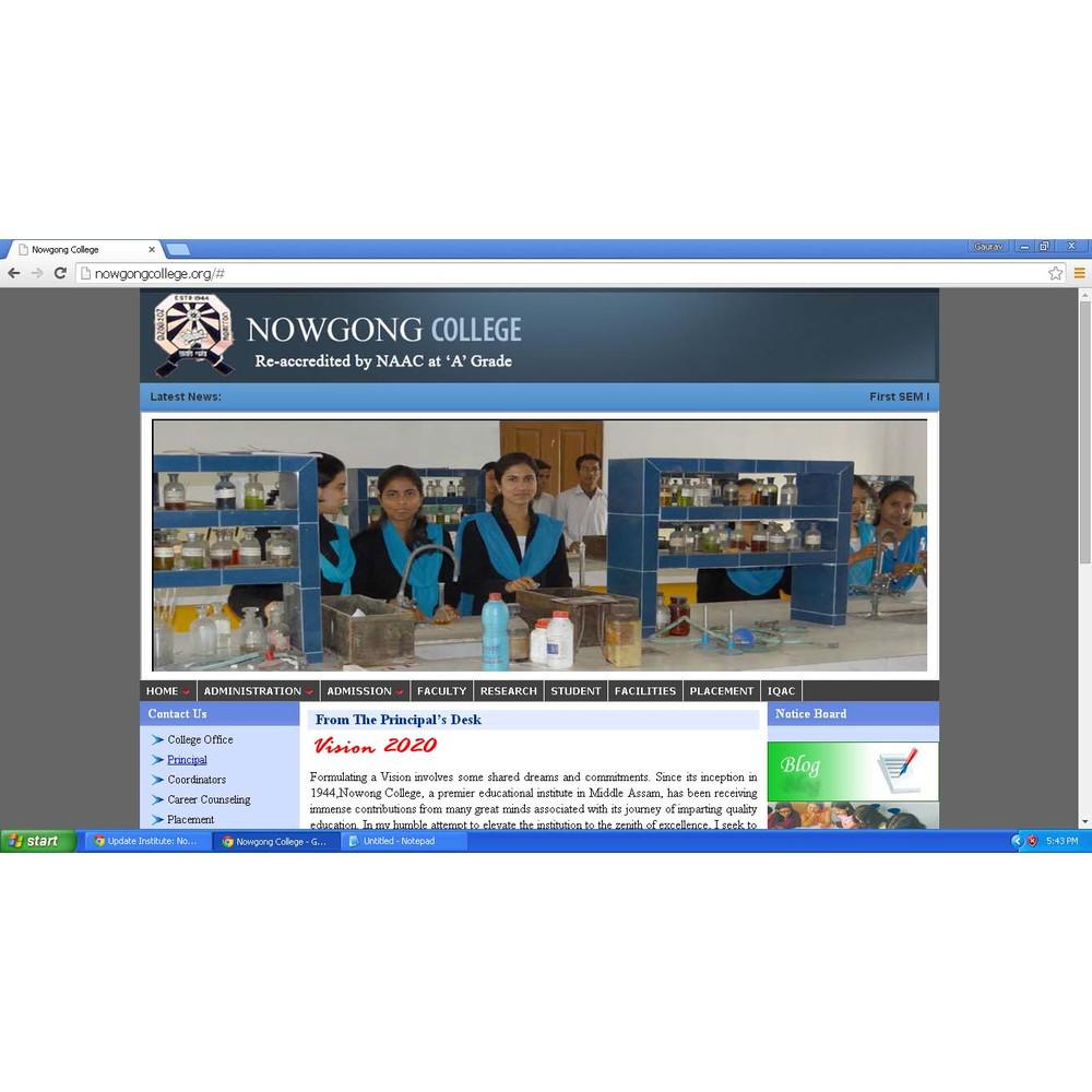 Nowgong College (NC) - Logo