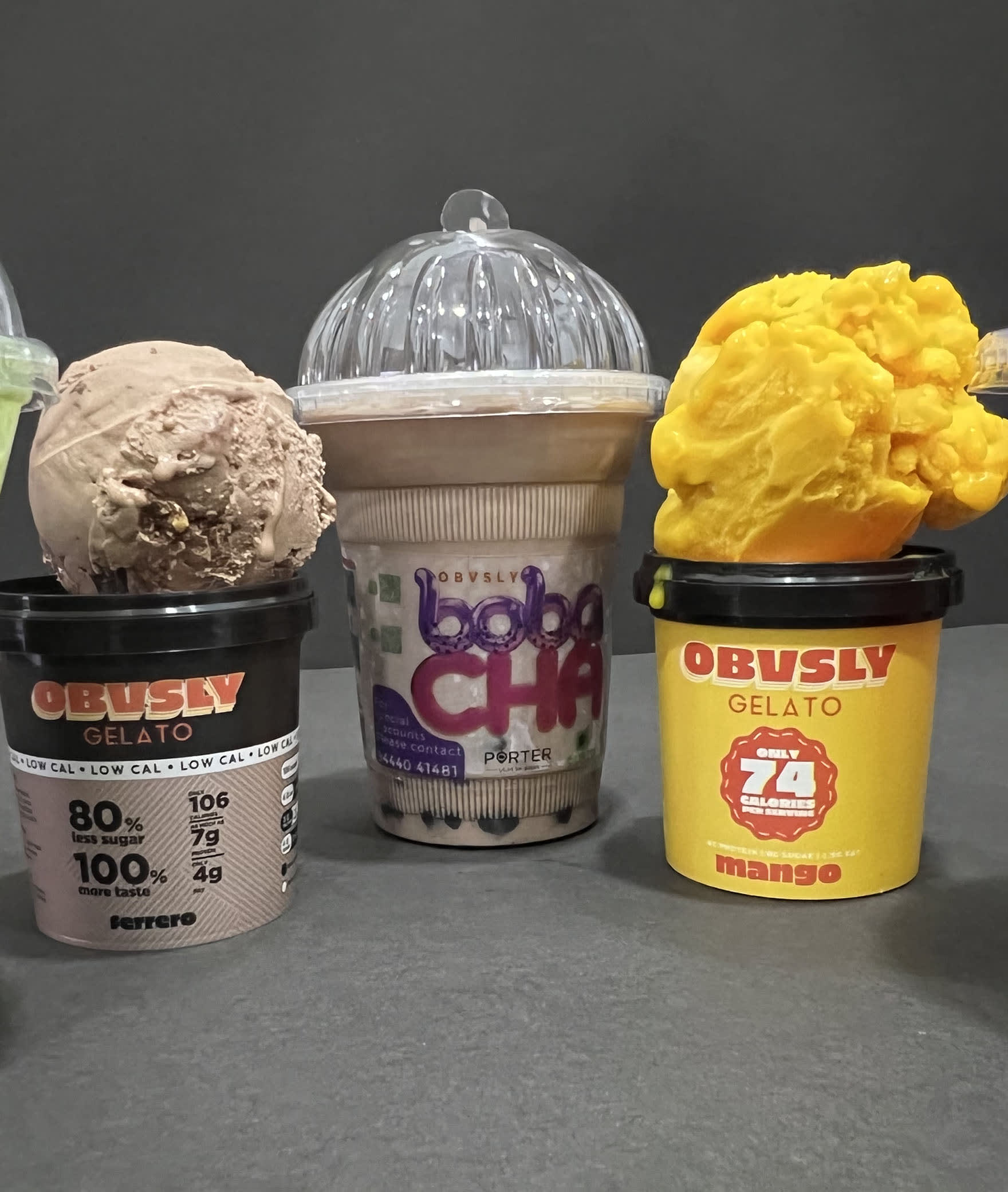 OBVSLY GELATO x BOBA CHA - Logo