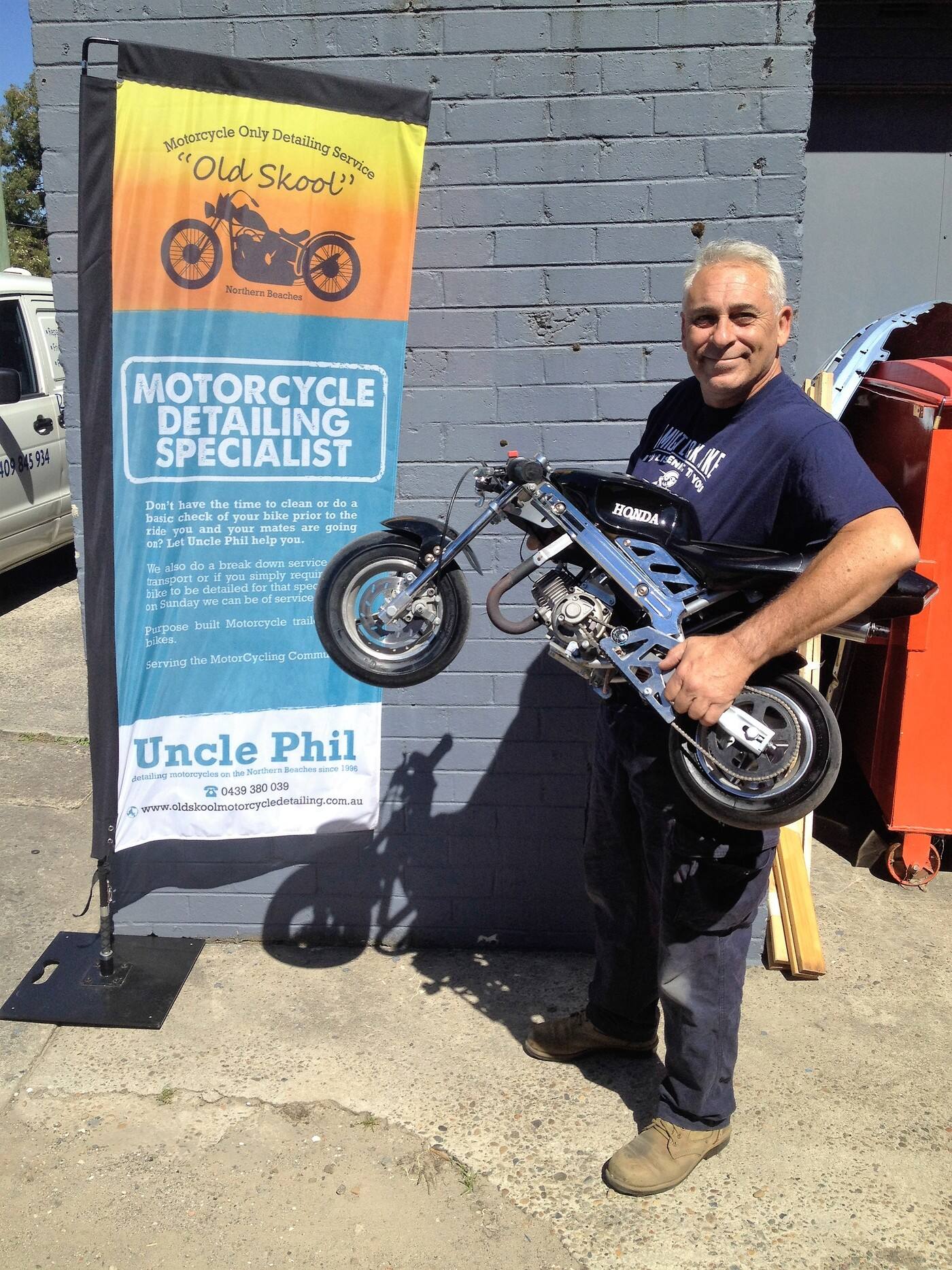 Old Skool Motorcycle Only Detailing Service - Logo
