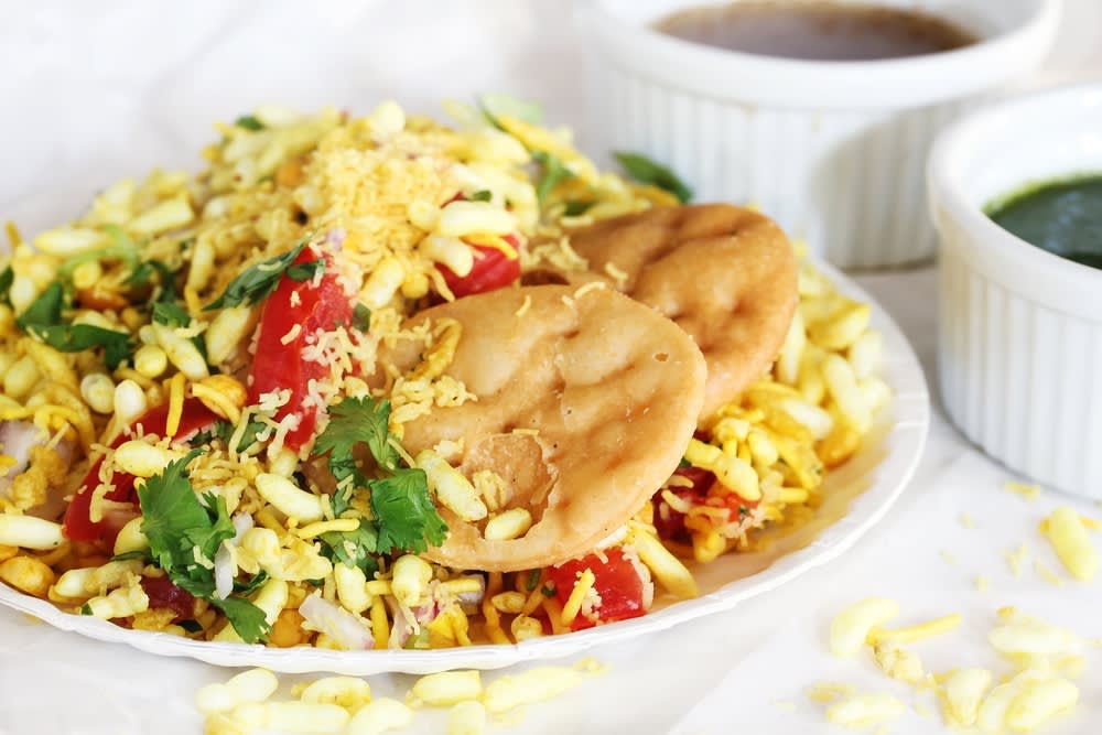 Om Sai Om Bhel Puri Sev Puri - Logo