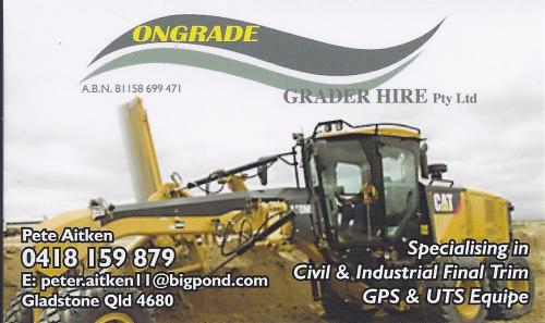 Ongrade Grader Hire Pty Ltd - Logo