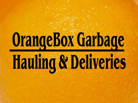 OrangeBox Garbage Hauling &a; Deliveries - Logo