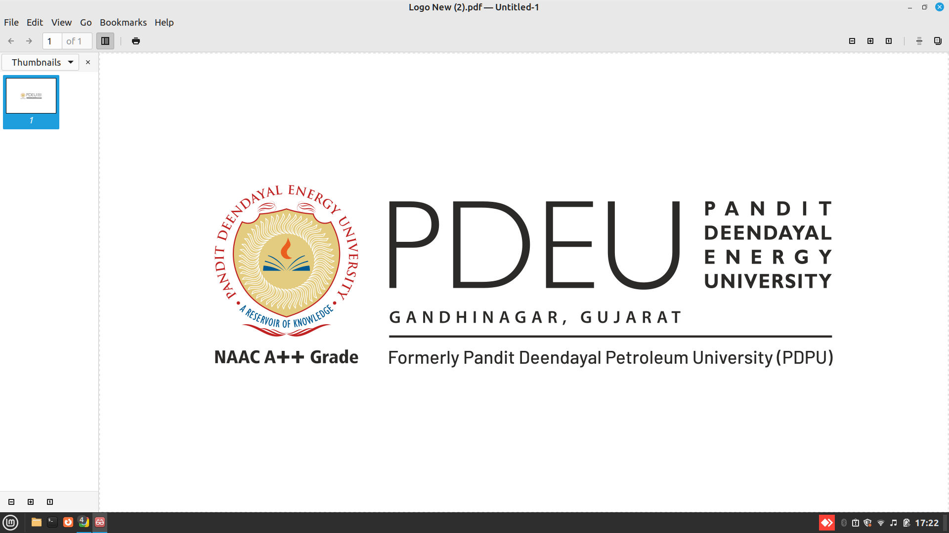 Pandit Deendayal Petroleum University (PDPU) - Logo