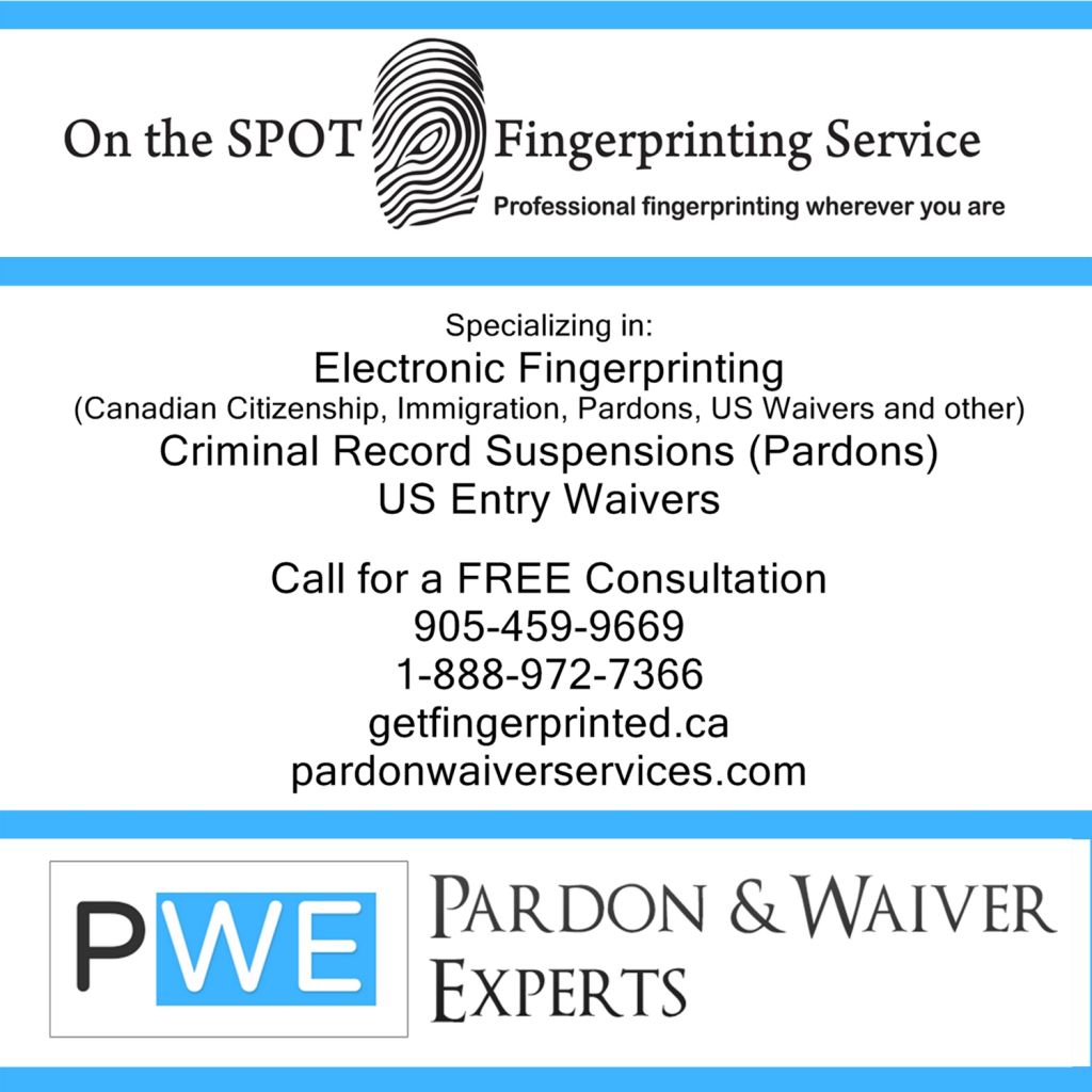 Pardon &a; Waiver Experts / On The Spot Fingerprinting - Logo