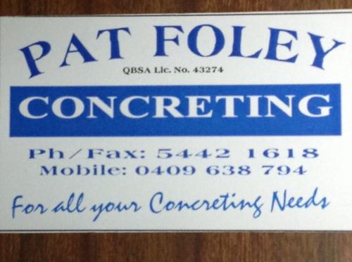 Pat Foley Concreting - Logo