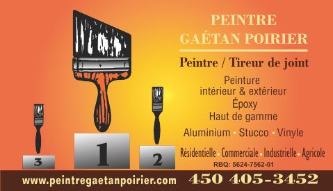 Peintre Gaétan Poirier - Logo