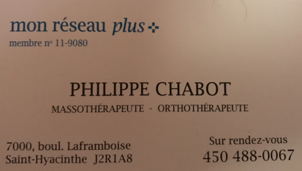 Philippe Chabot Orthotherapeute - Logo