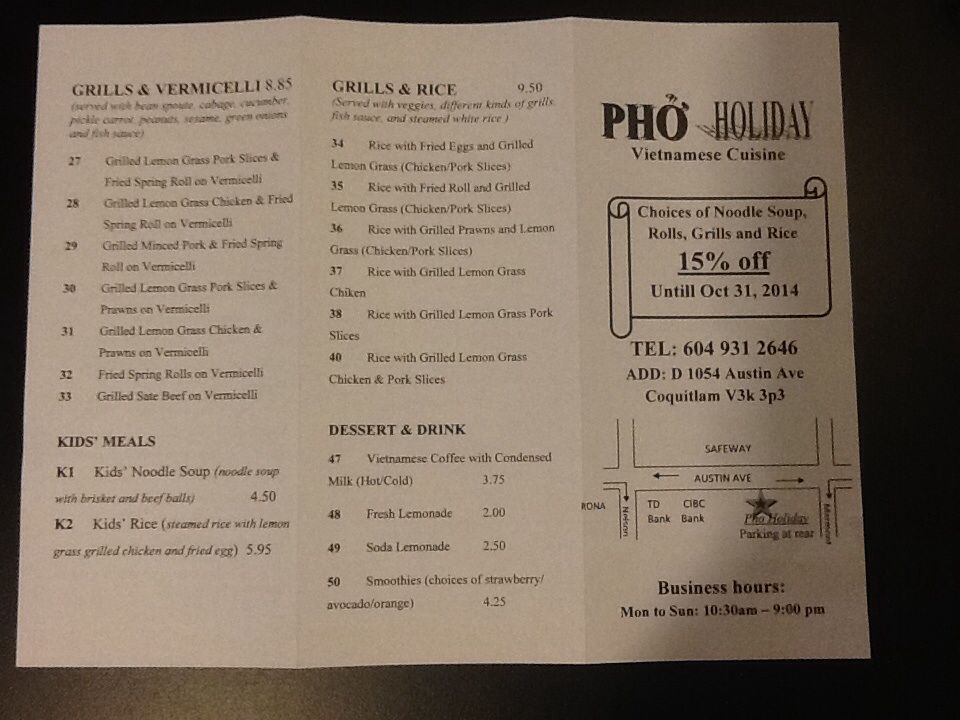 Pho Holiday - Cover photo