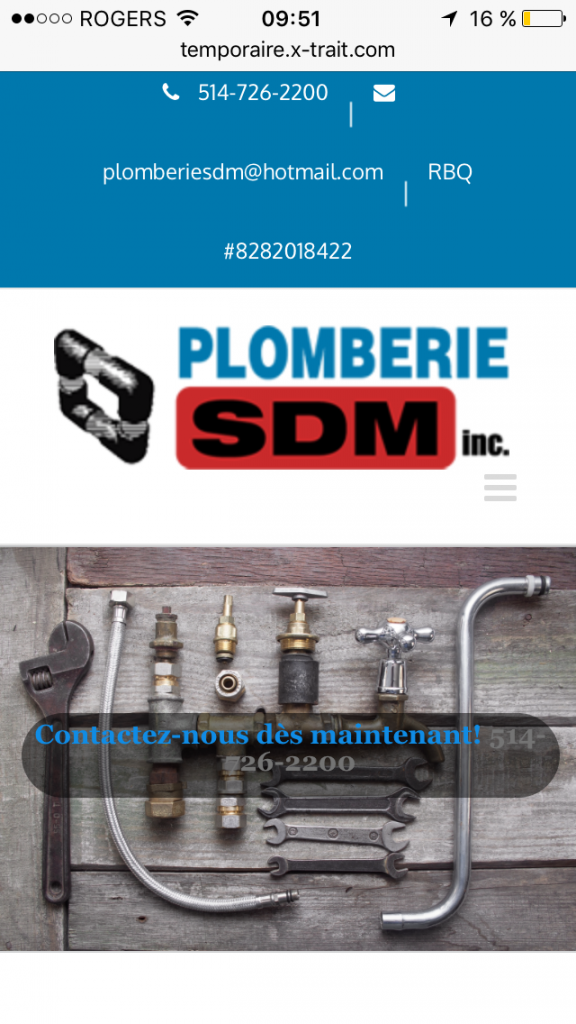 PLOMBERIE CHAUFFAGE SDM INC - Logo