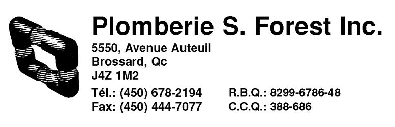 Plomberie S. Forest Inc - Logo