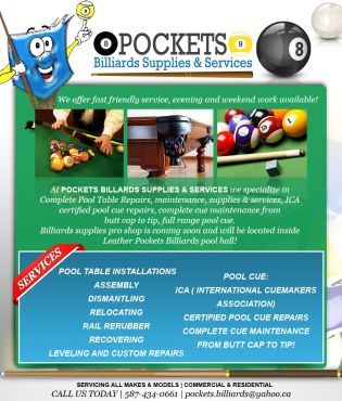 Pockets Billards Supplies &a; Services - Logo