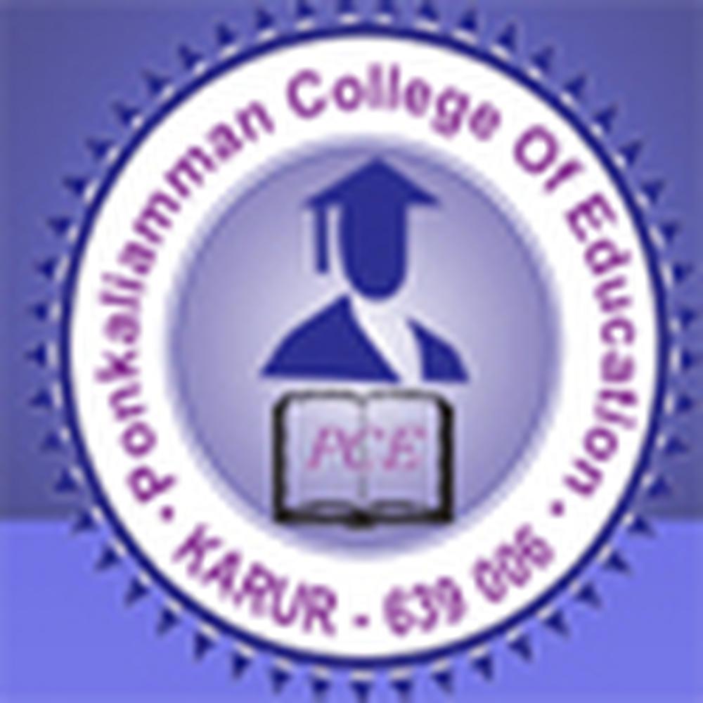 Ponkaliamman College of Education (PCE) - Logo