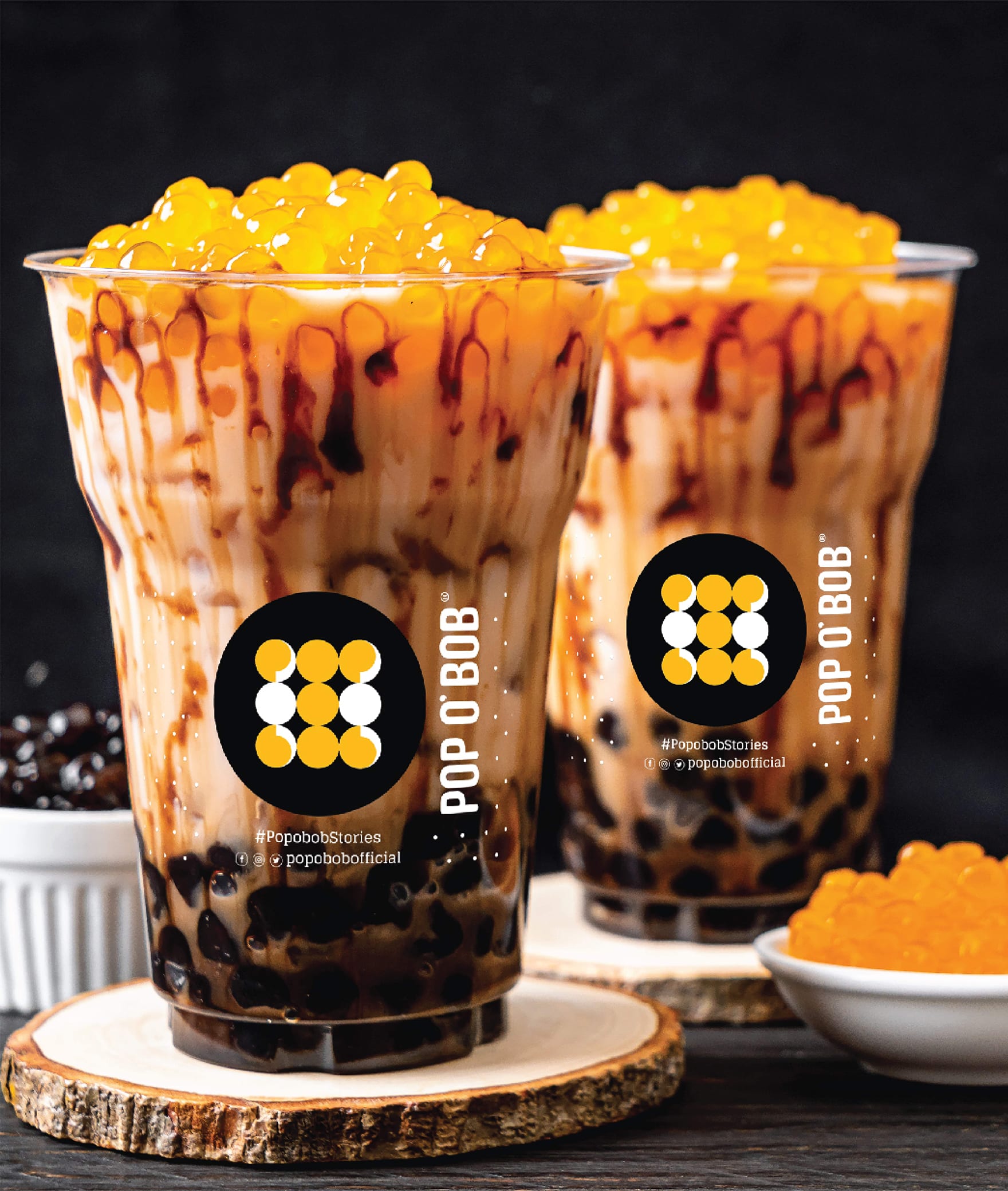 POP O' Bob - Bubble Tea Cafe - Logo