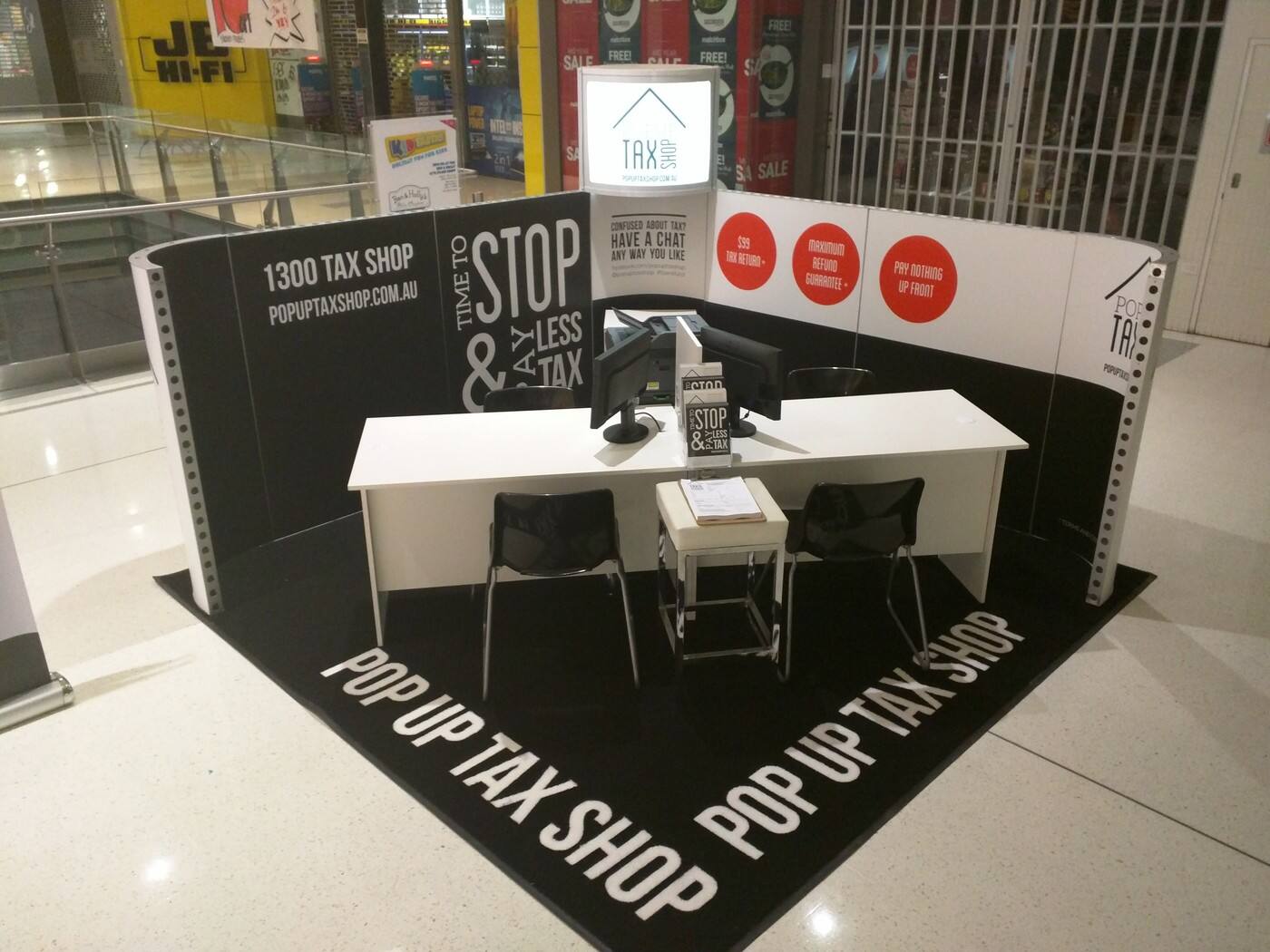 Pop Up Tax Shop - Logo