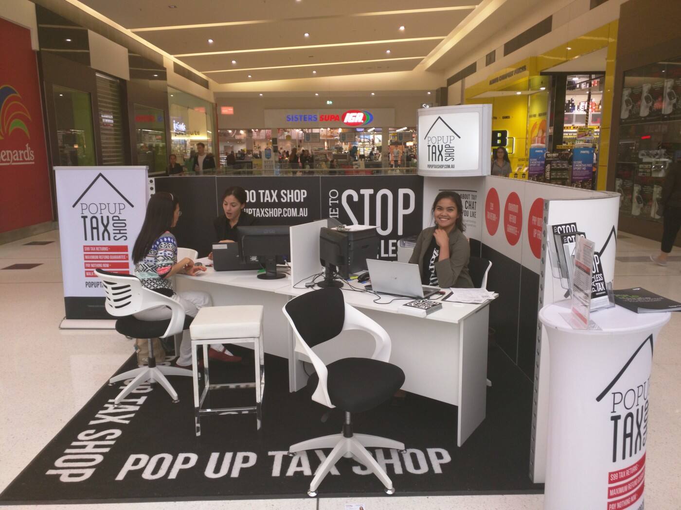 Pop Up Tax Shop - Logo