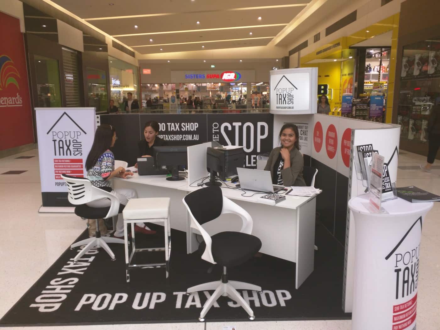 Pop Up Tax Shop - Logo