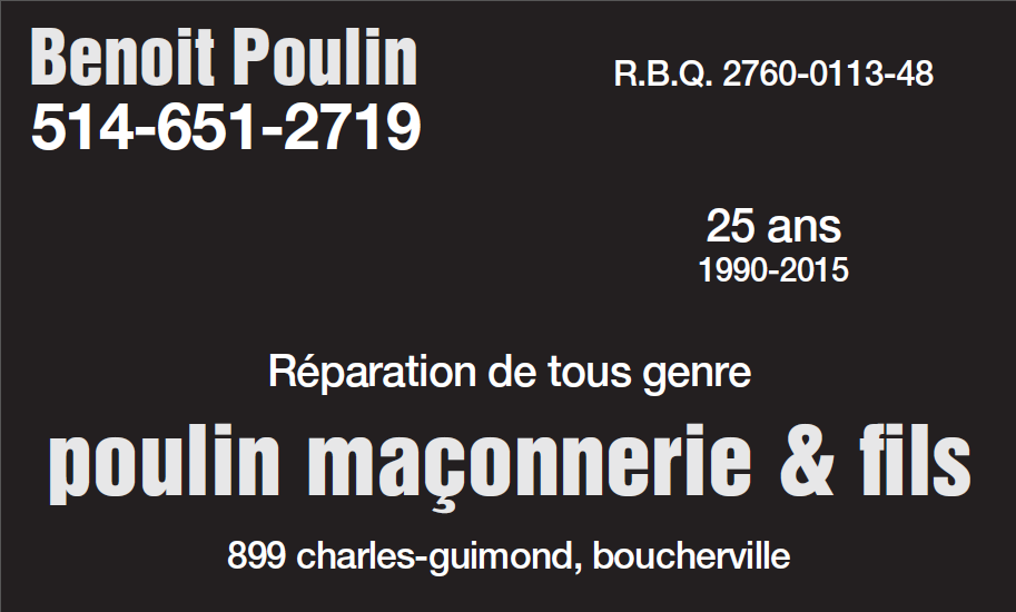 Poulin Maçonnerie Et Fils Inc - Logo