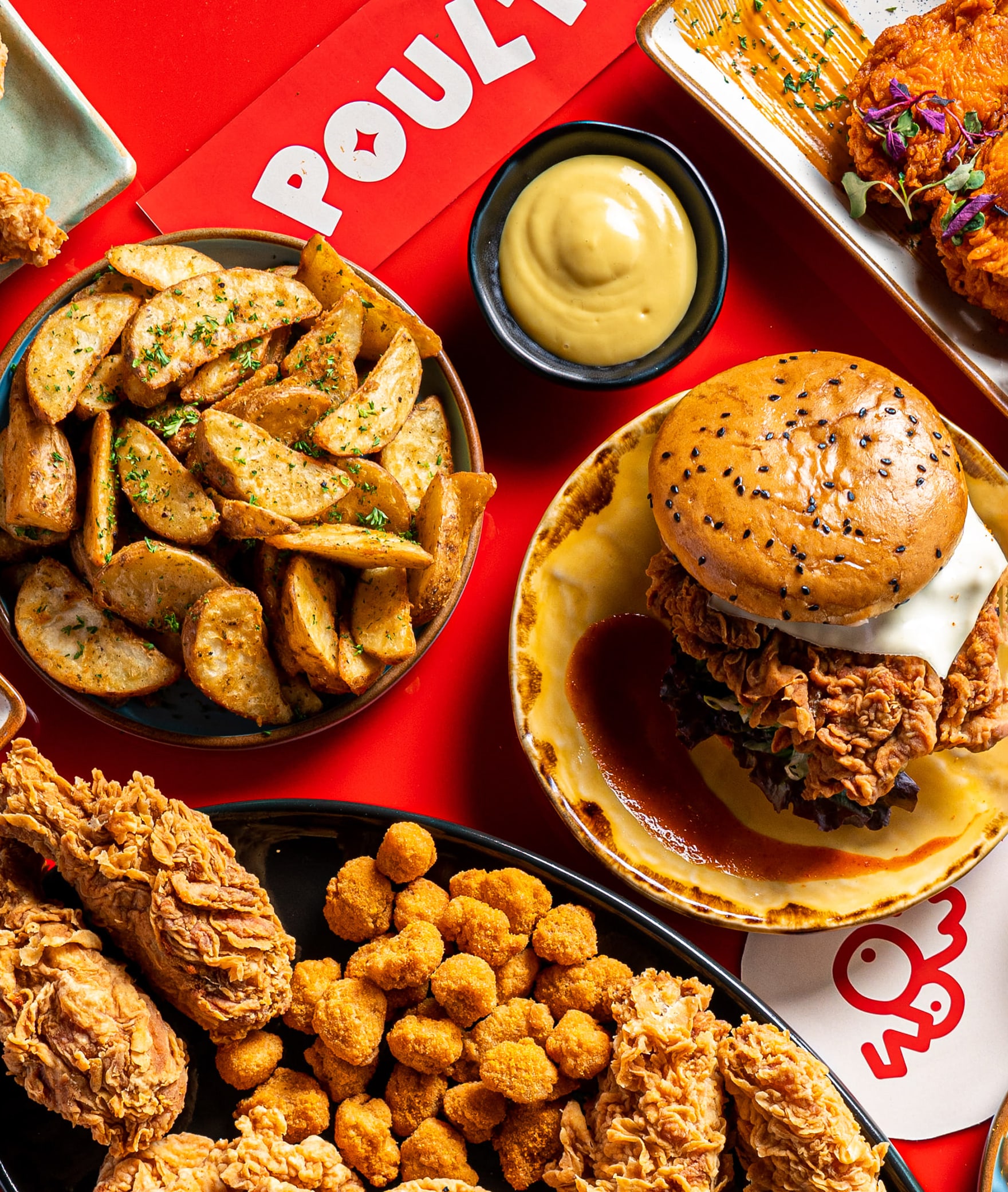 Poult - Fried Chicken & Burger - Logo