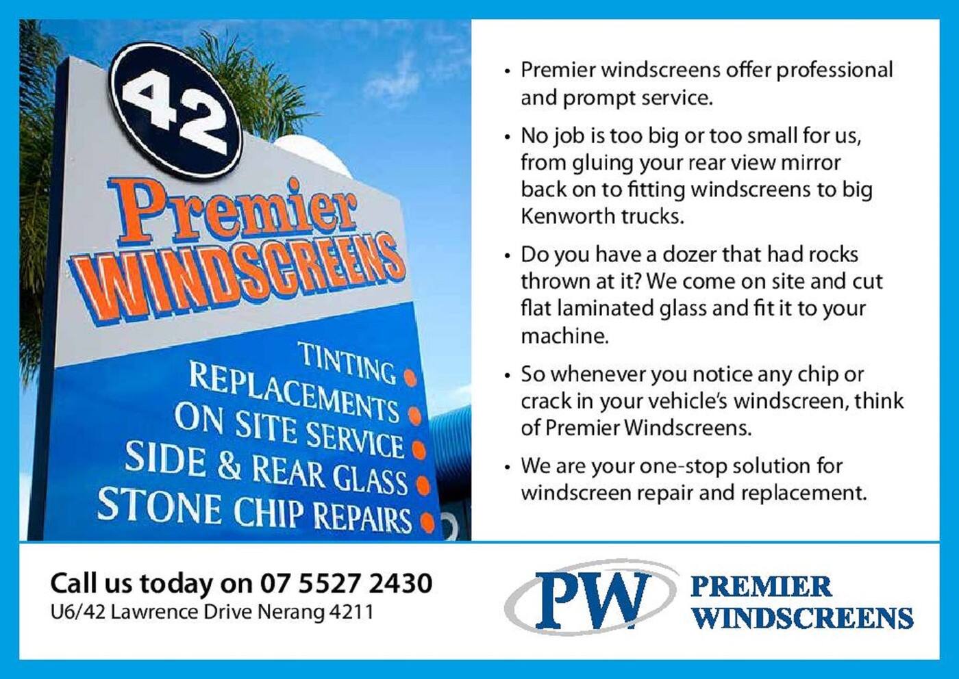 Premier Windscreens - Cover photo