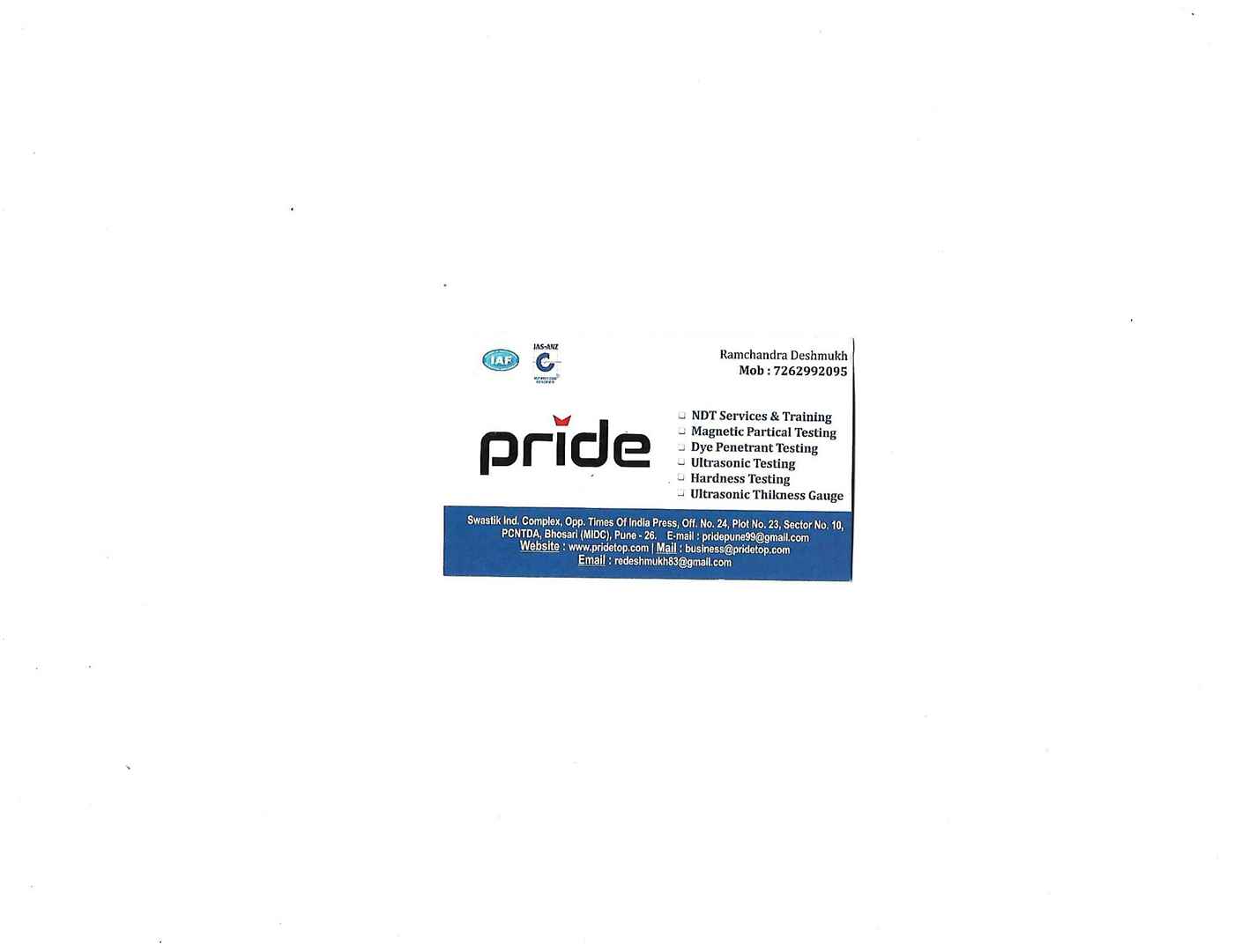 Pride Top Ndt Serices - Cover photo