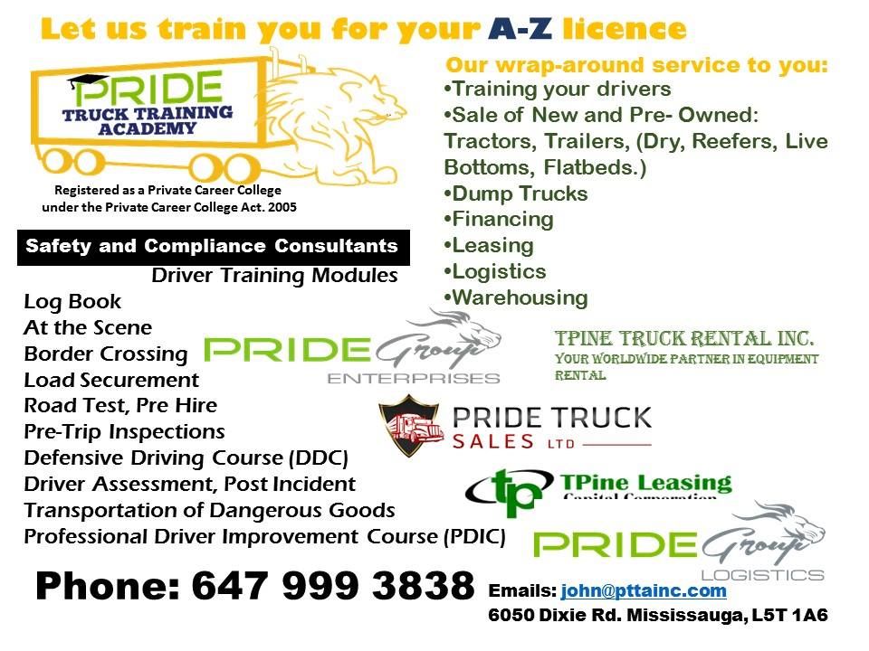 Pride Truck Training Academy - Logo