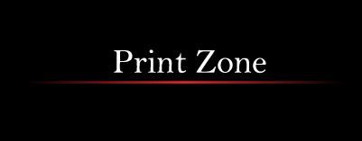 Print Zone Digital Copy &a; Print Center” - Logo