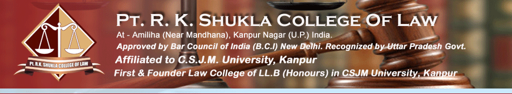 Pt. R.K. Shukla College of Law (PRKSCL) - Logo