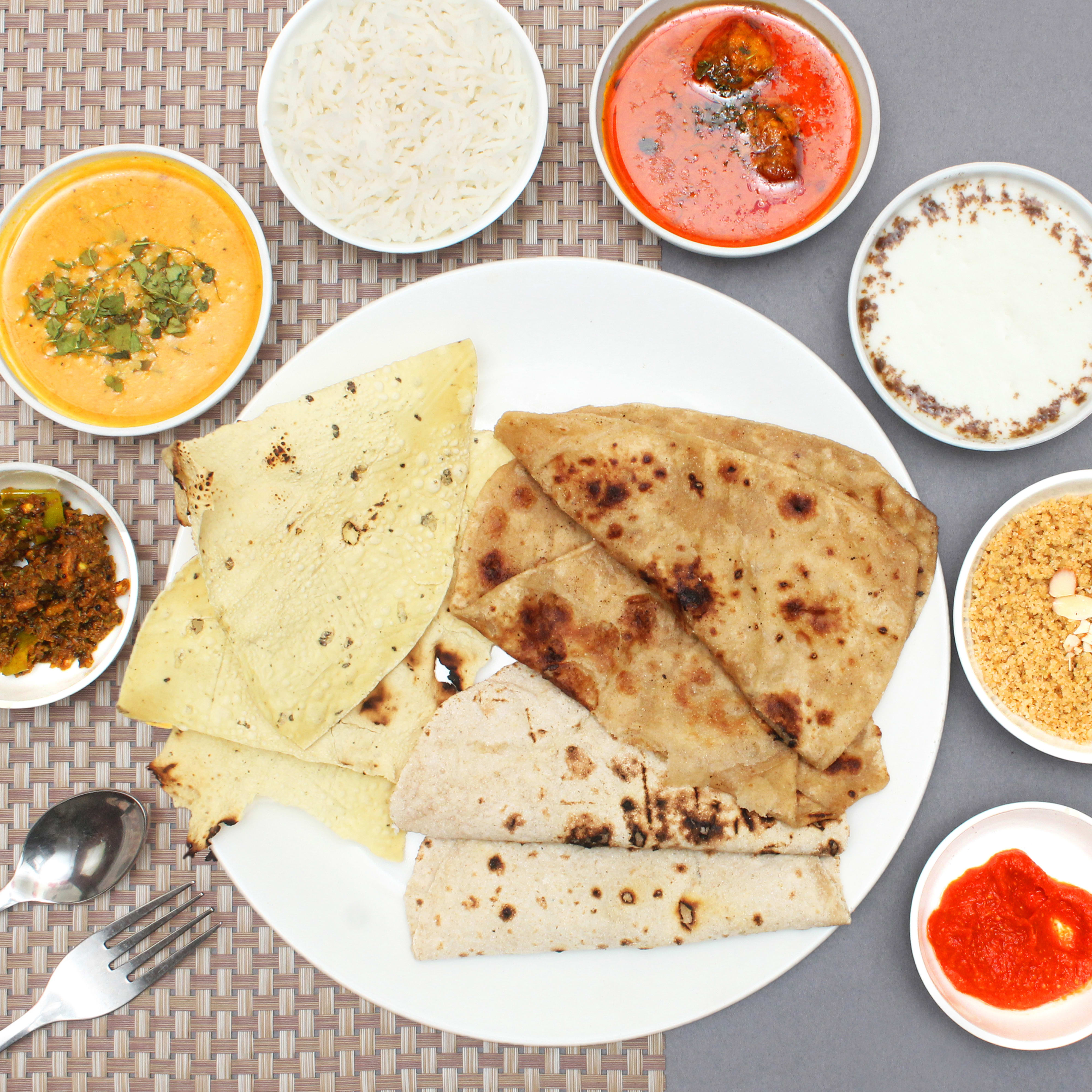 Rajasthani Thali Dal Baati Churma - Logo