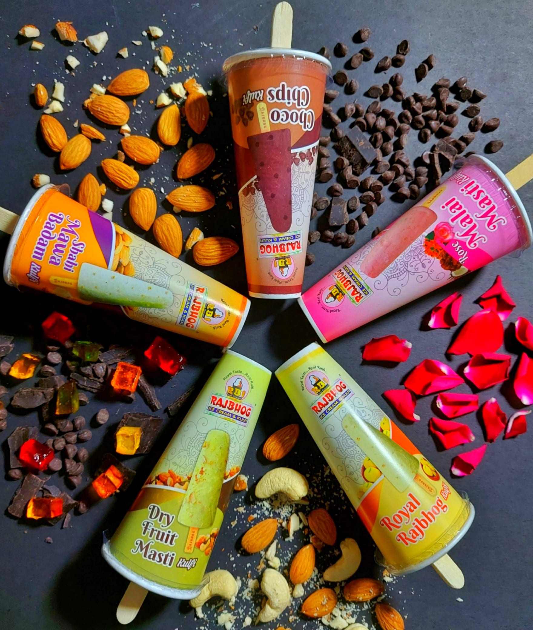 Rajbhog Icecream and Kulfi- Vesu - Logo
