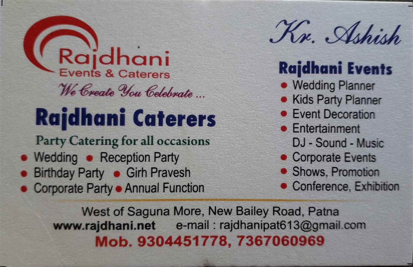 Rajdhani Events Caterers - Cover photo