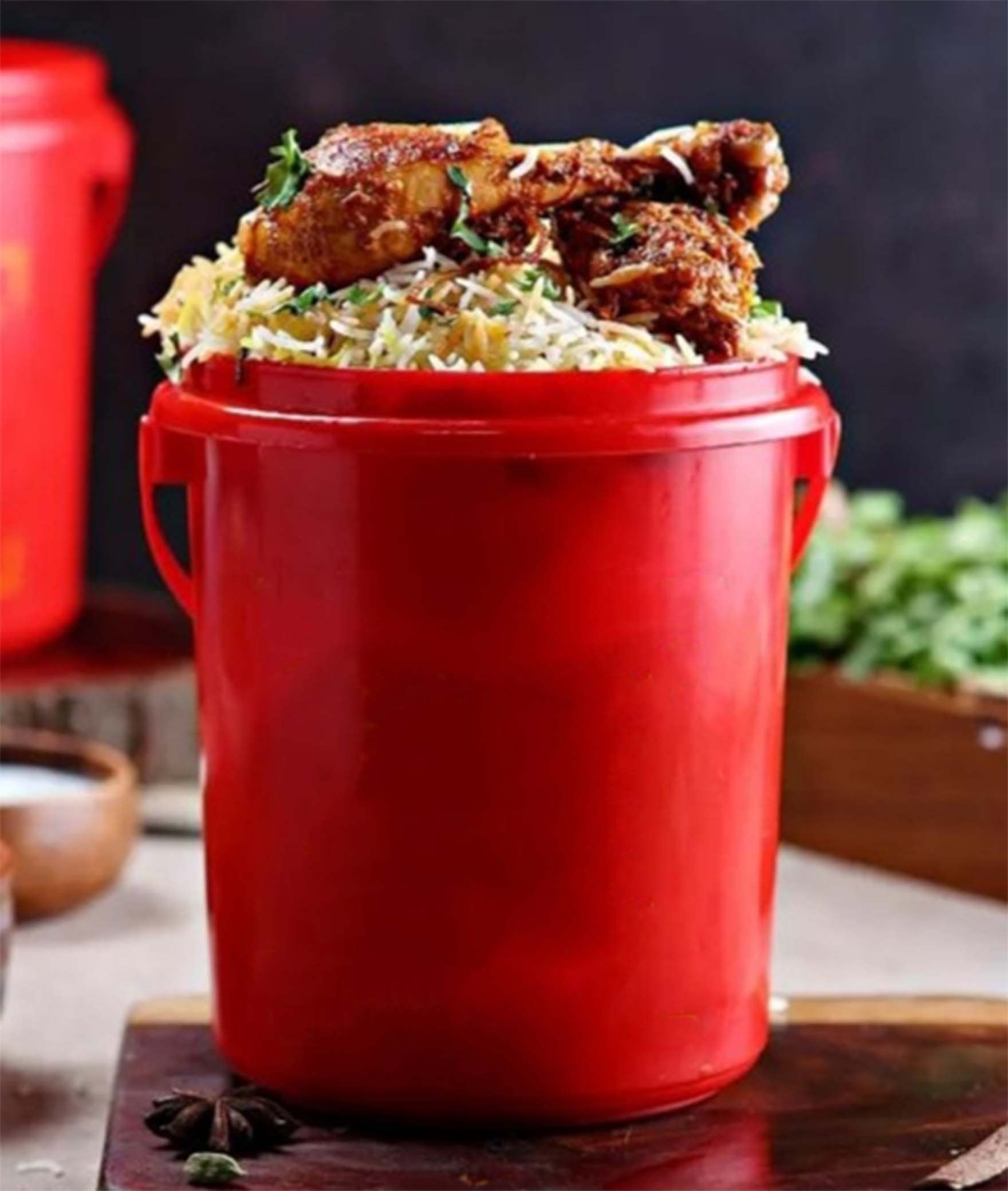 Red Bucket Biryani - Logo