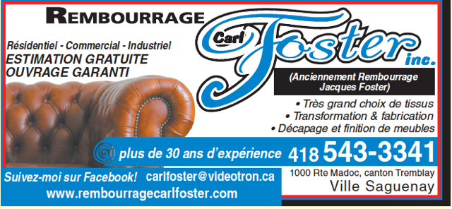 Rembourrage Carl Foster - Logo