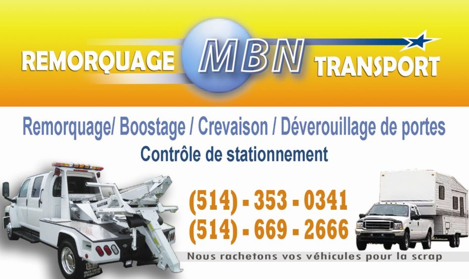Remorquage MBN Transport - Logo