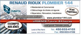 Renaud Rioux Plombier 144 - Logo