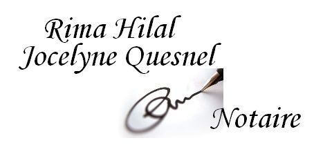Rima Hilal et Joselyne Quesnel Notaire - Logo