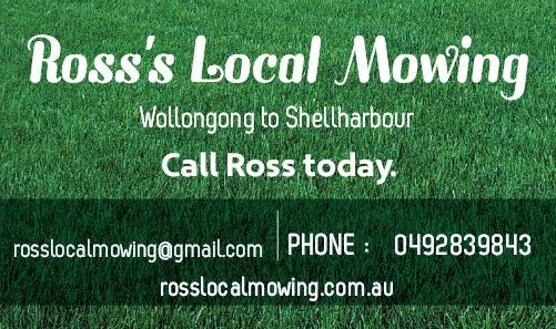 Ross's Local Mowing - Logo