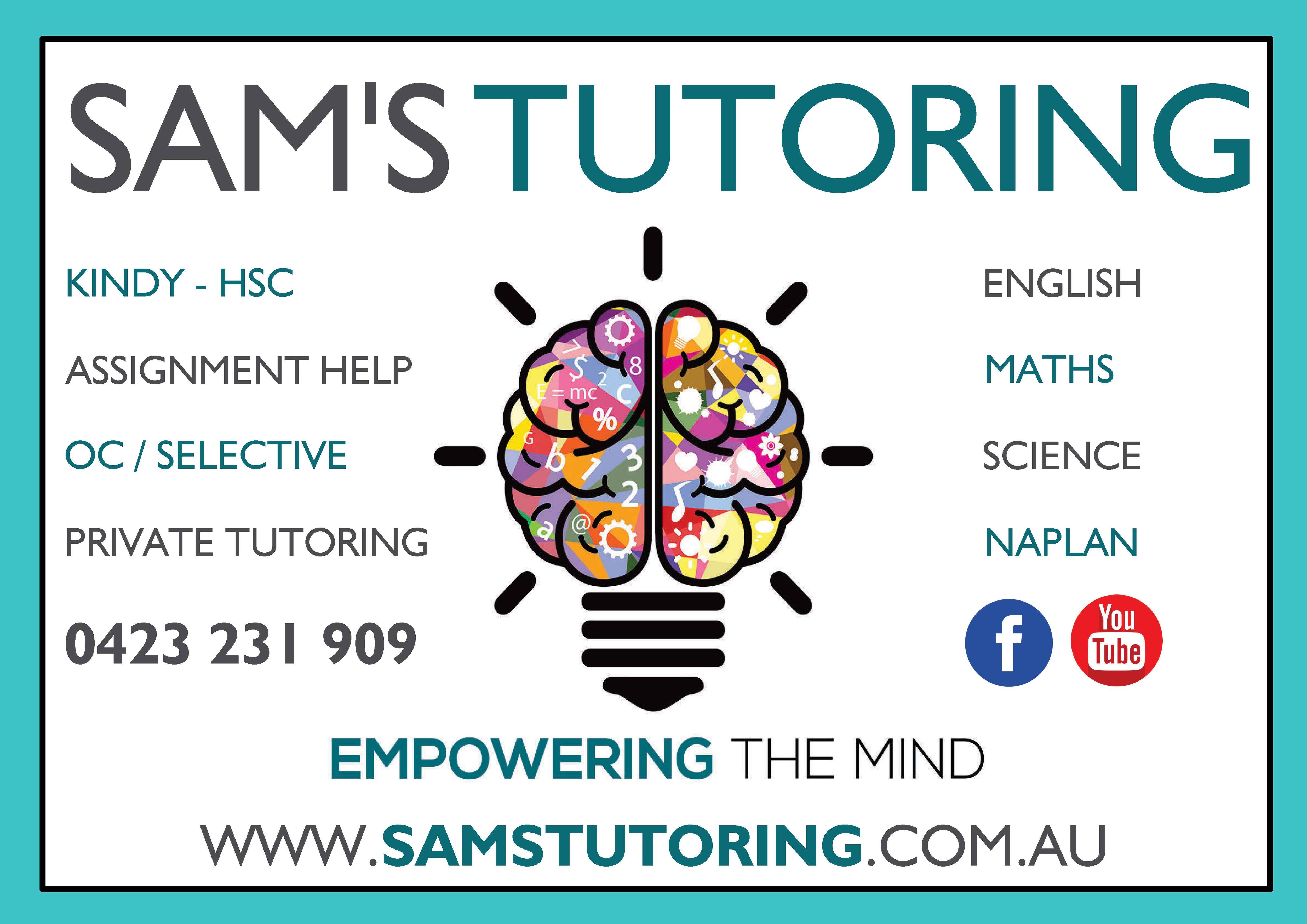 Sam's Tutoring - Cover photo