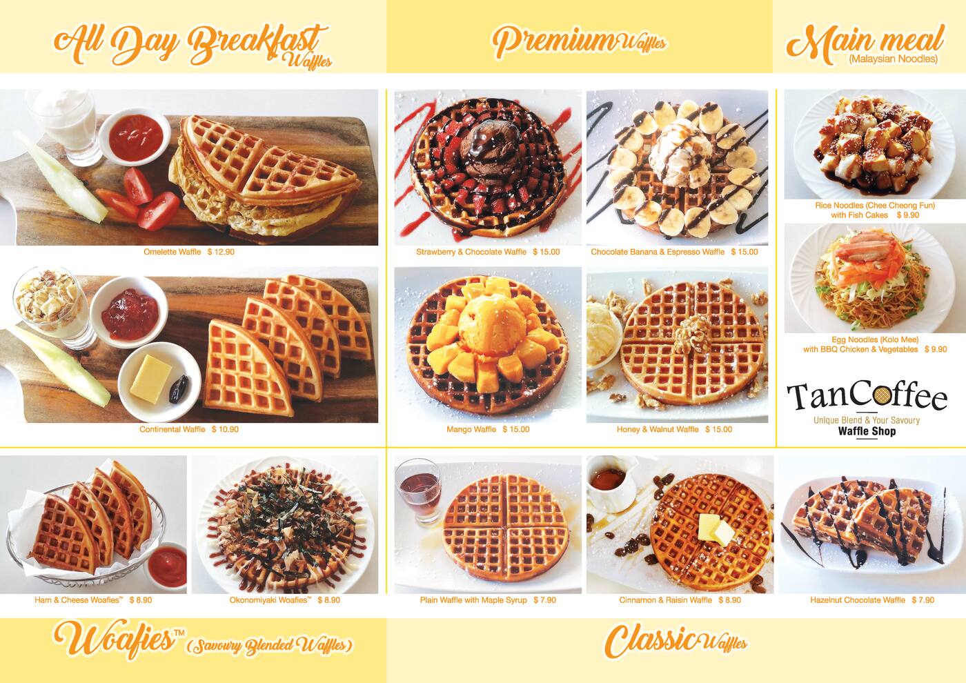 Savoury Waffle, Dessert, Coffee - Tan Coffee - Cover photo
