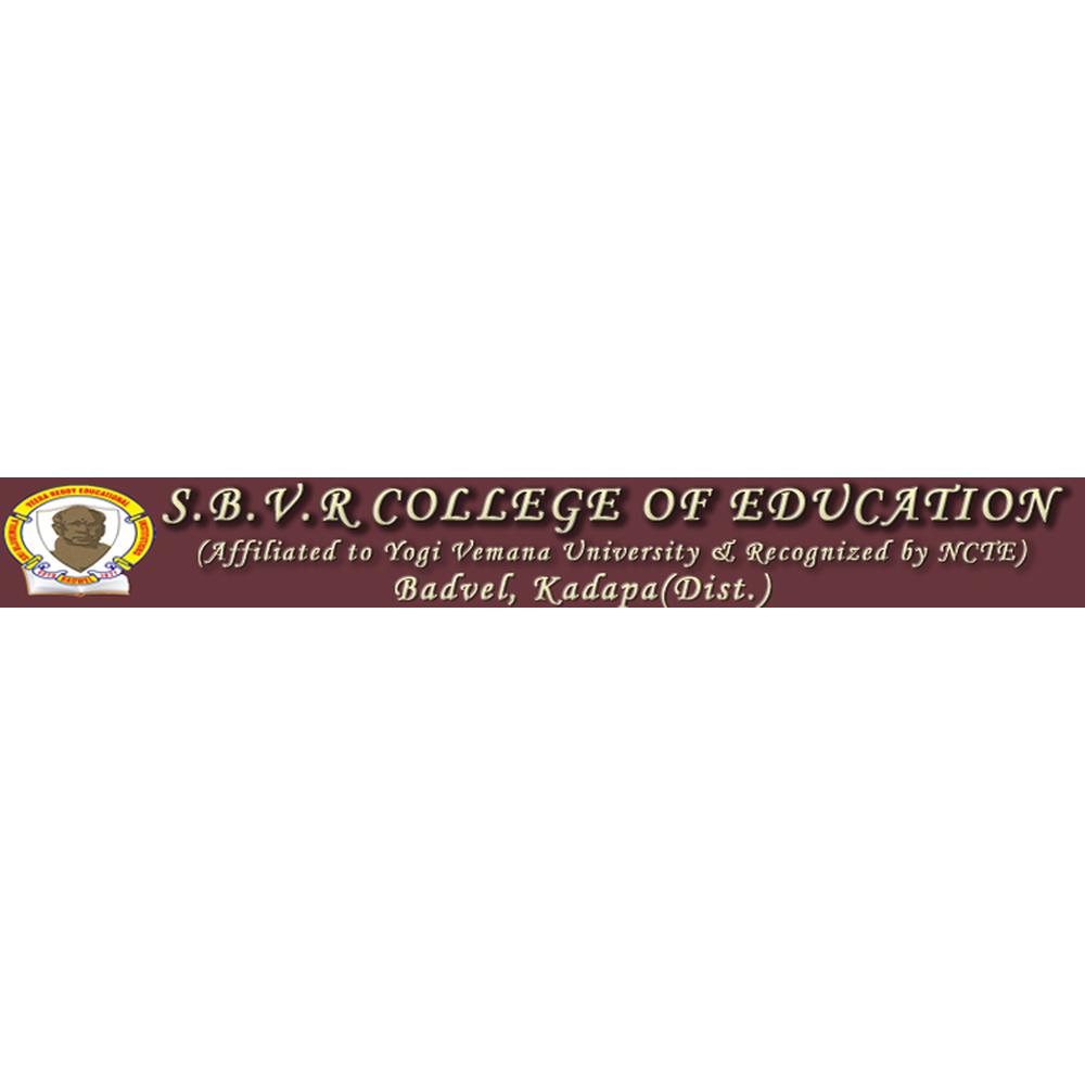 S.B.V.R College of Education (SBVRCOE) - Logo