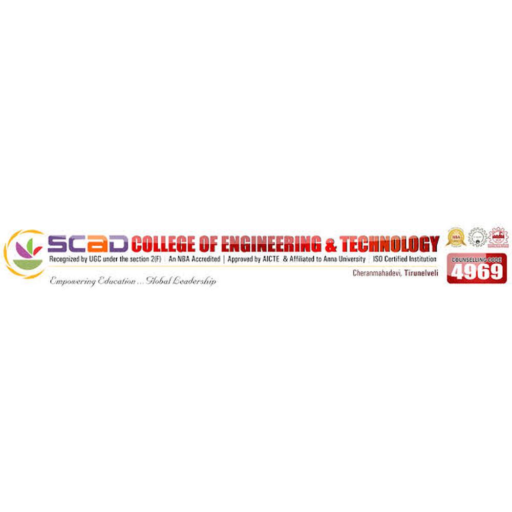 SCAD College of Engineering and Technology Tirunelveli (SCADCET) - Logo