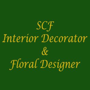 SCF Interior Decorator &a; Floral Designer - Logo