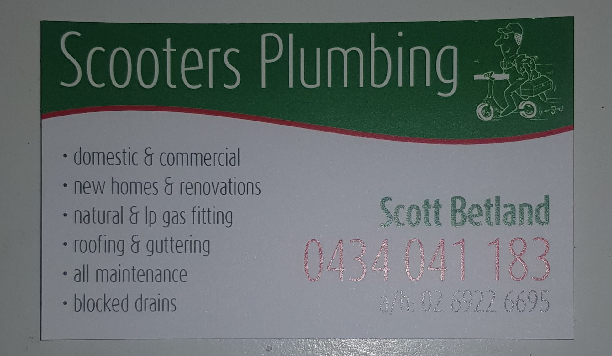Scooters Plumbing - Logo