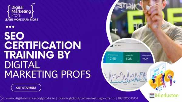SEO Certification Training by Digital Marketing profs - Logo